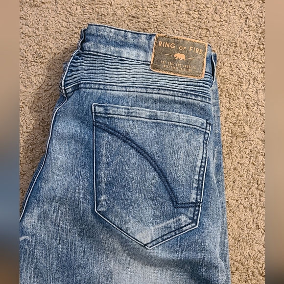 Mens Ring of Fire jeans, size slim 32x32 - Picture 2 of 4